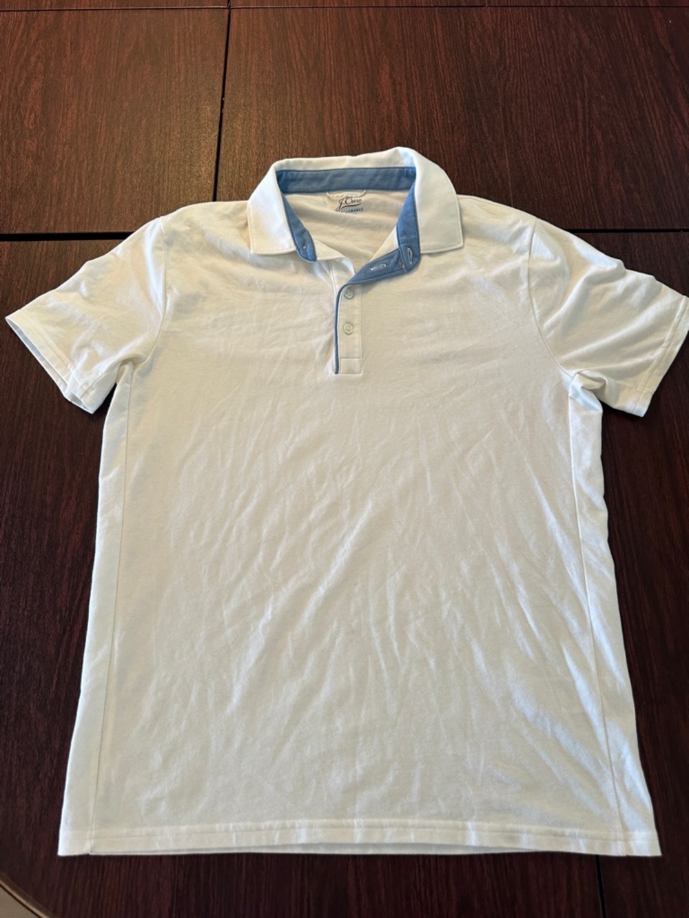 J. Crew White Performance Polo